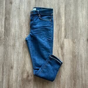 LOFT Modern Skinny Jeans Dark Wash 10 Petite Mid Rise